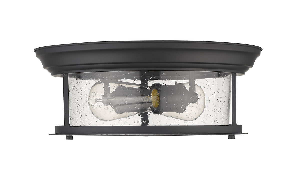 Plafonnier Sonna Noir mat, Grené transparent, 13 1/2" – vue 4