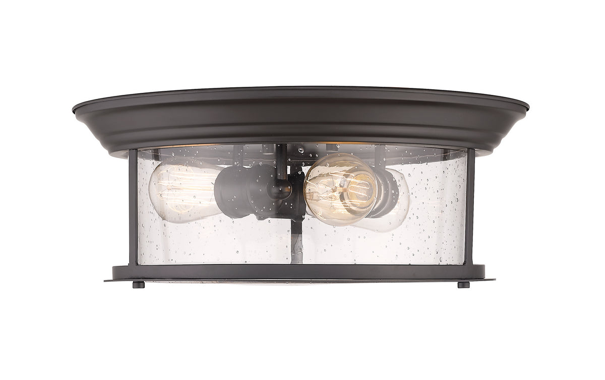 Plafonnier Sonna Bronze, Grené transparent, 15 1/2" – vue 2