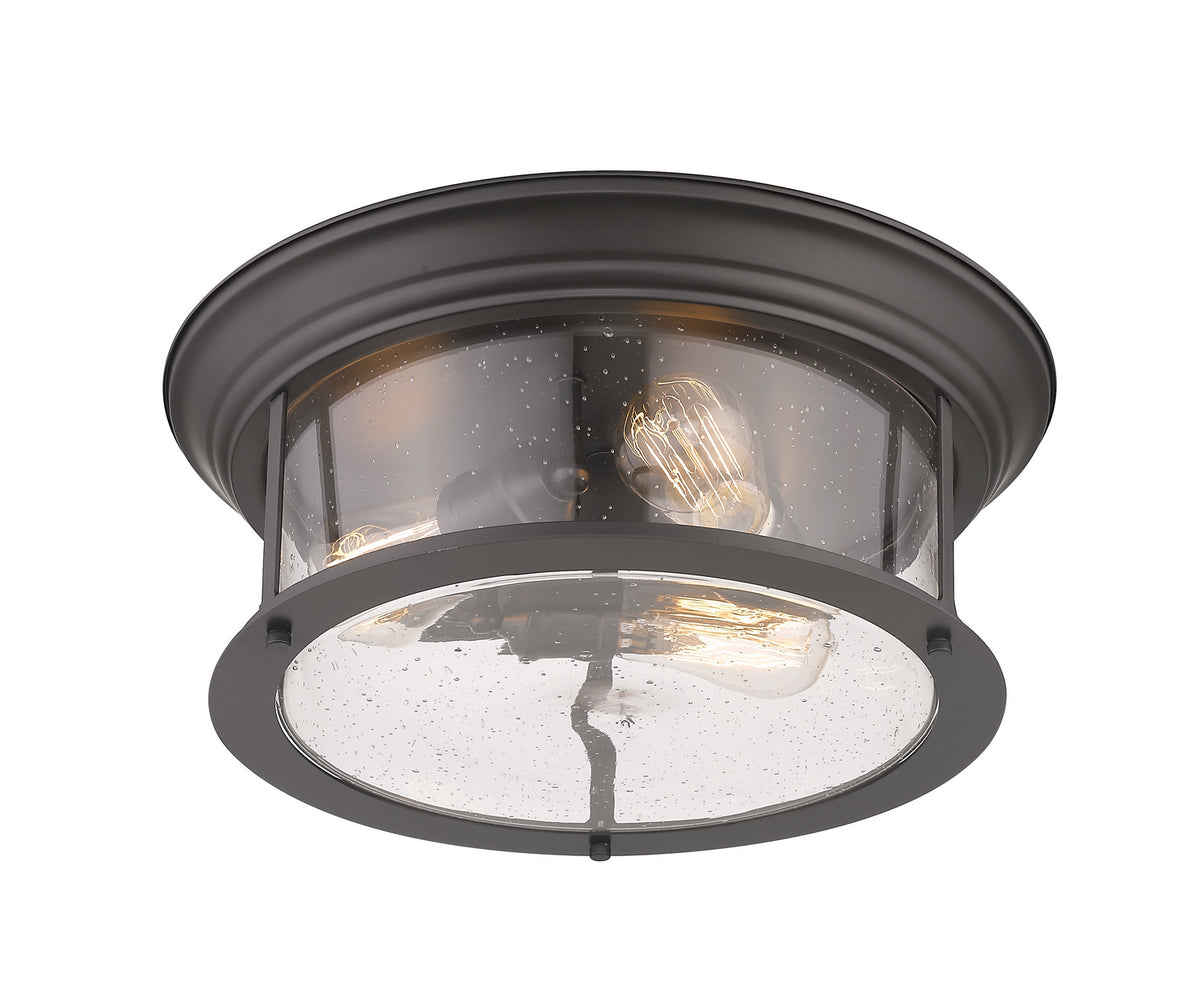 Plafonnier Sonna Bronze, Grené transparent, 15 1/2" – vue 3