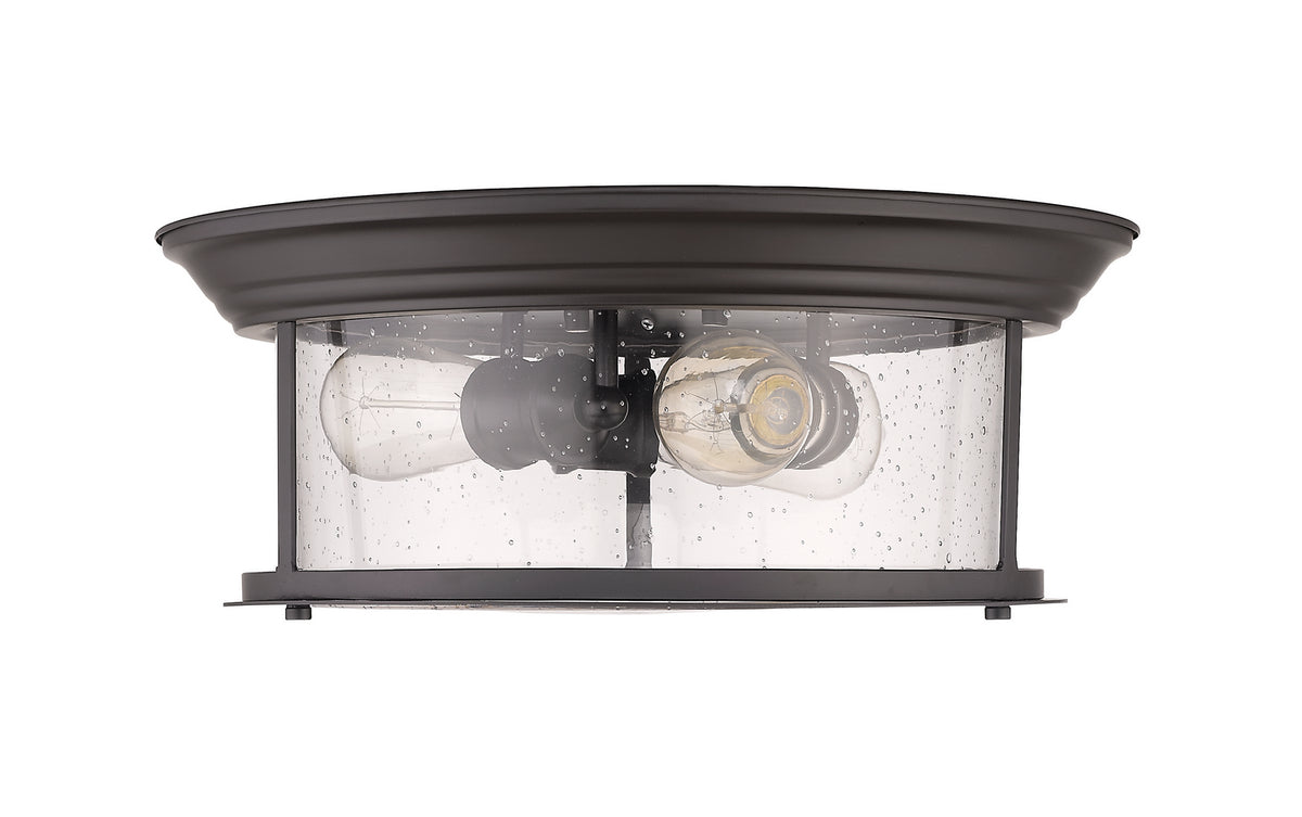 Plafonnier Sonna Bronze, Grené transparent, 15 1/2" – vue 4