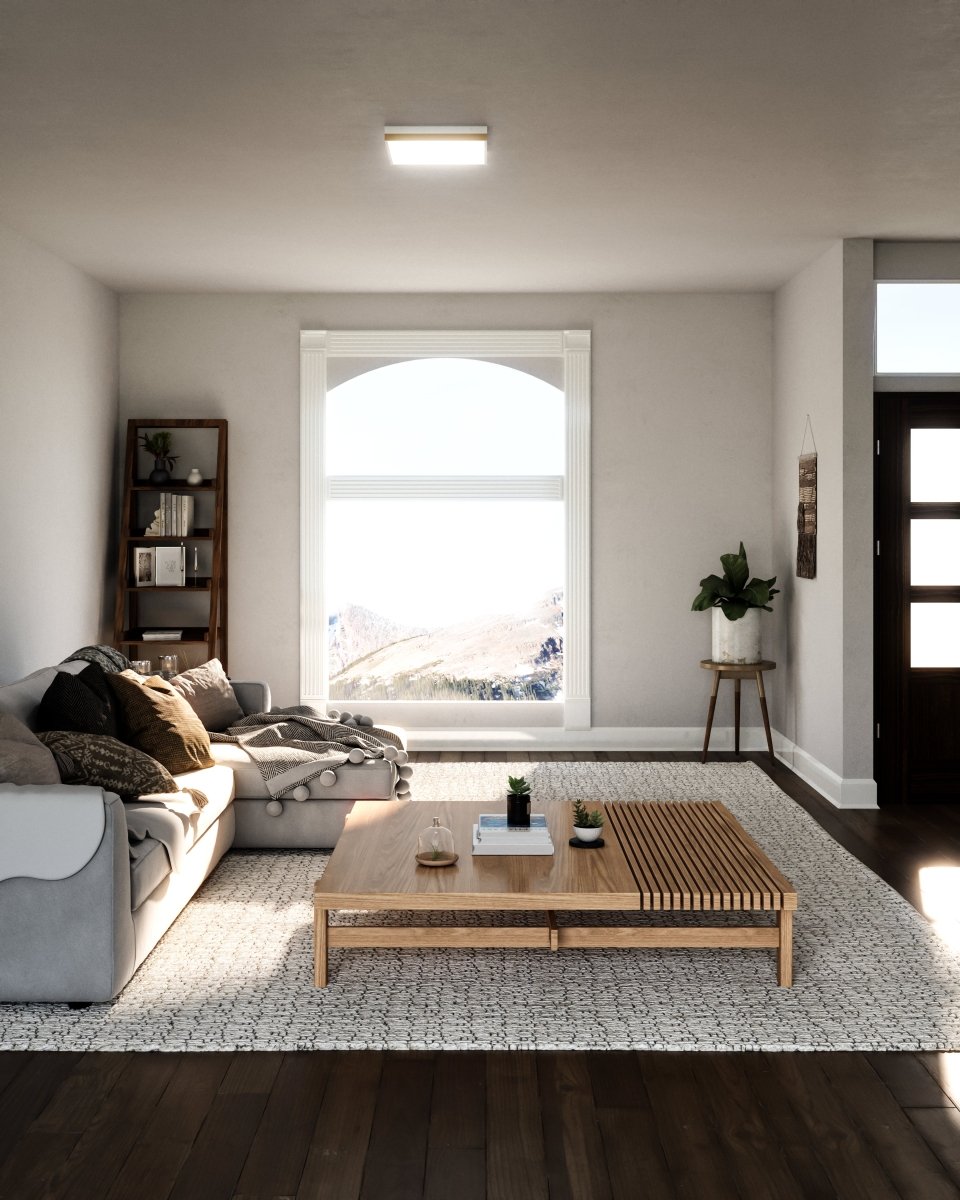 Plafonnier Sydney - Or âgé / blanc 14 1/4" by Alora Lighting | Luminaires & cie