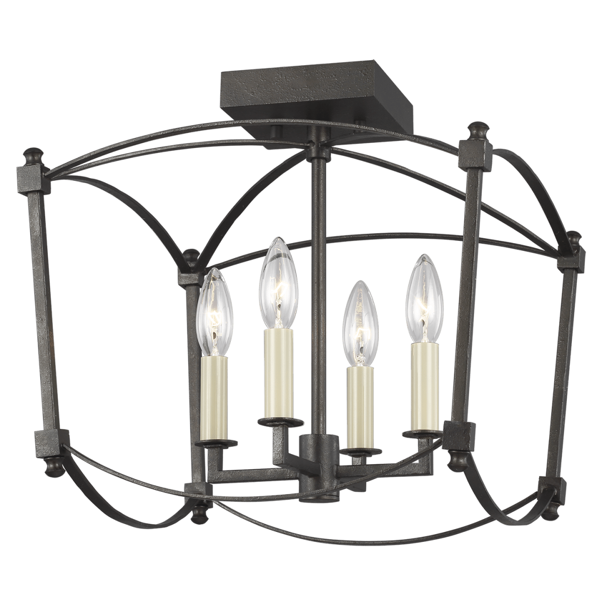 Plafonnier Thayer - Smith Steel by Visual Comfort Studio | Luminaires & cie