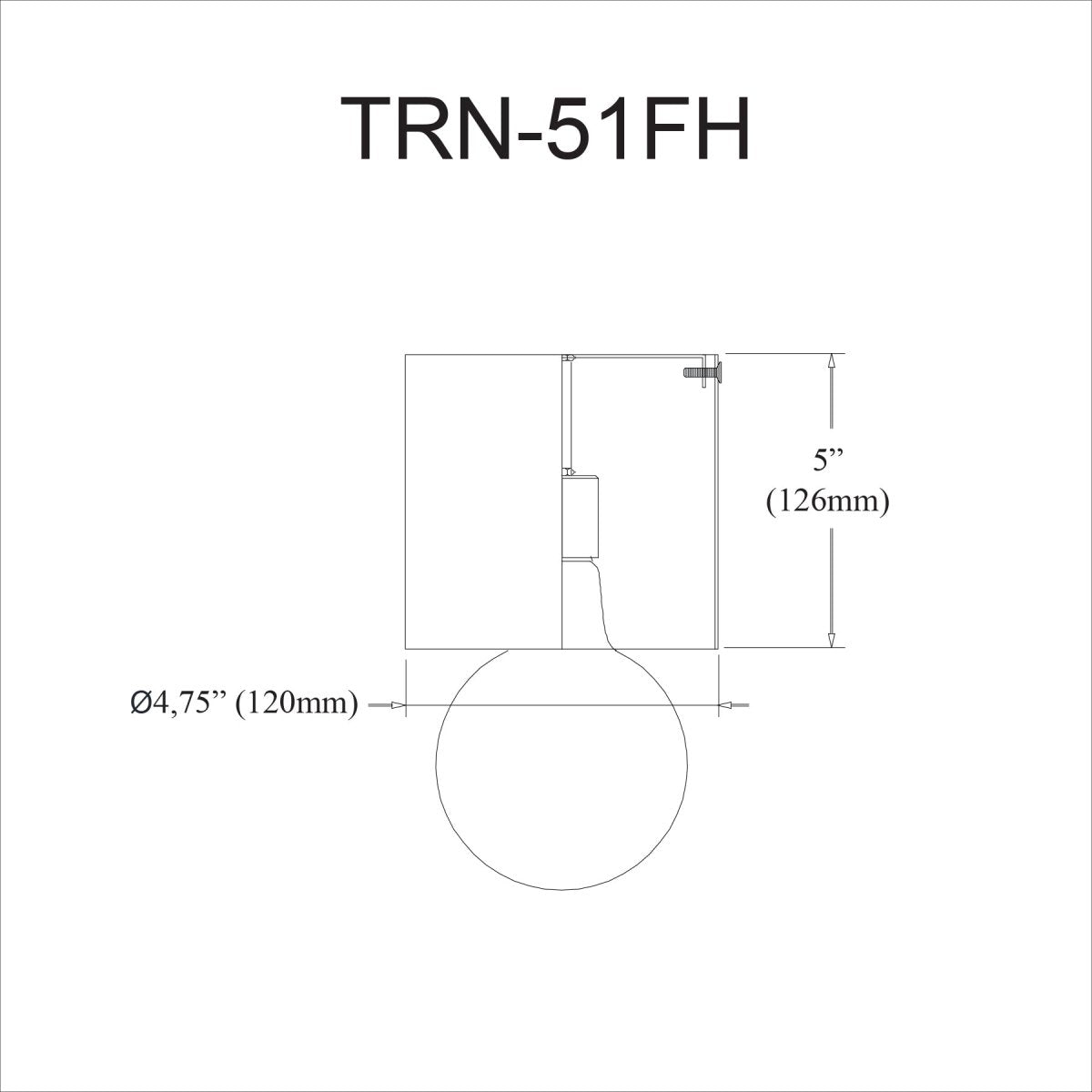 Plafonnier Theron - Laiton vieilli Ampoule extérieure by Dainolite | Luminaires & cie