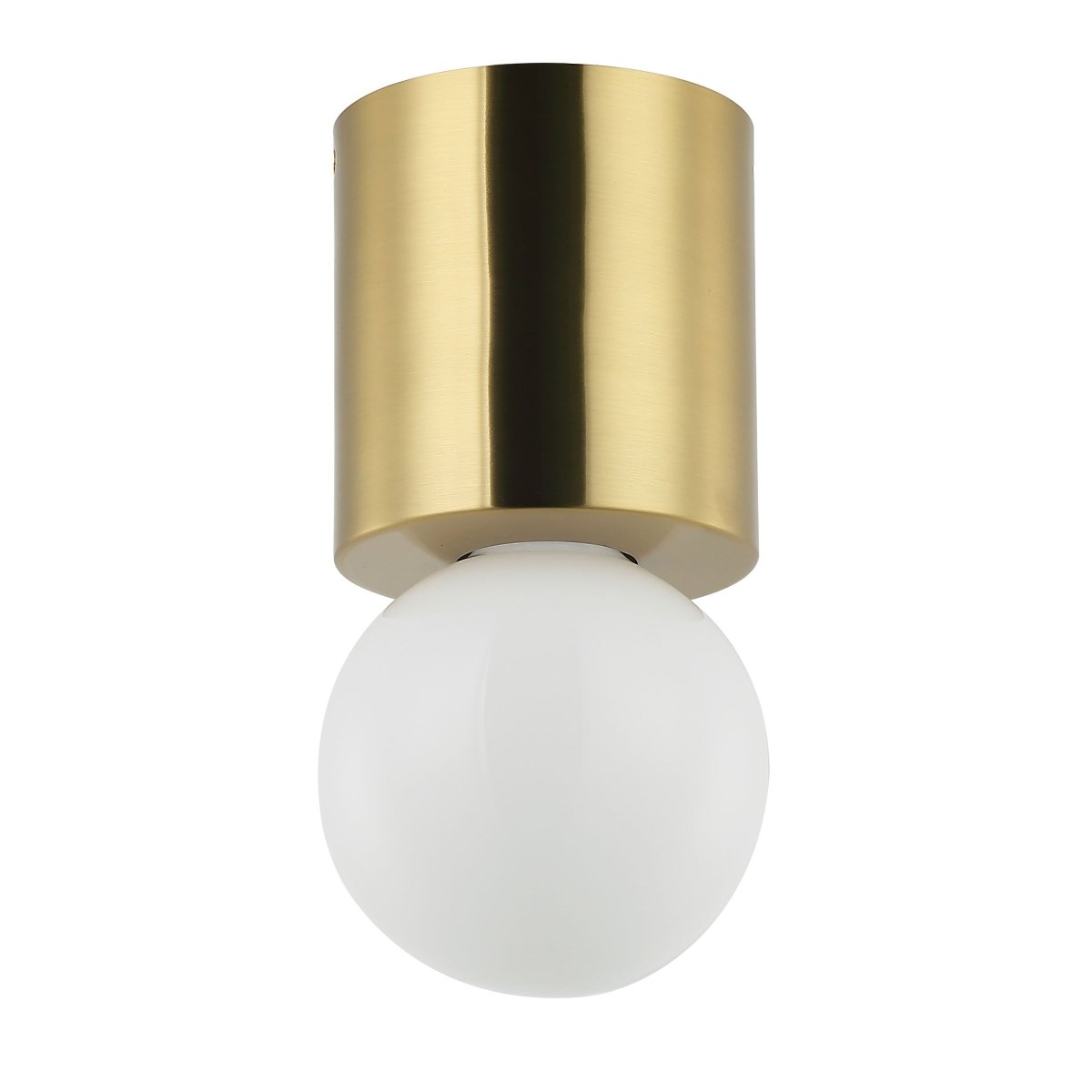 Plafonnier Theron - Laiton vieilli Ampoule extérieure by Dainolite | Luminaires & cie
