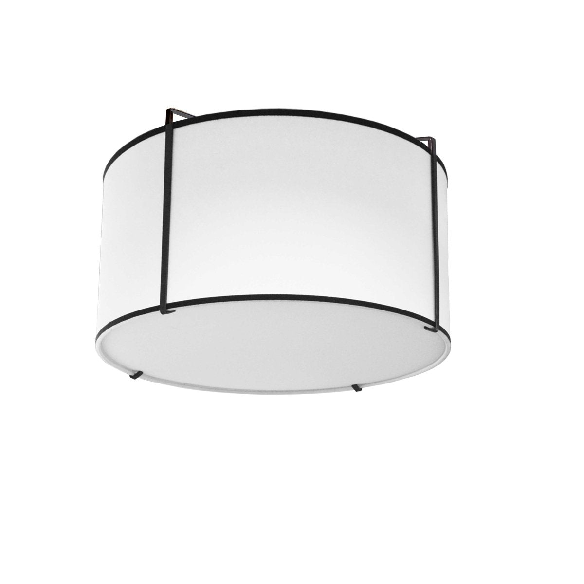 Plafonnier Trapezoid - Noir Blanc 12" by Dainolite | Luminaires & cie