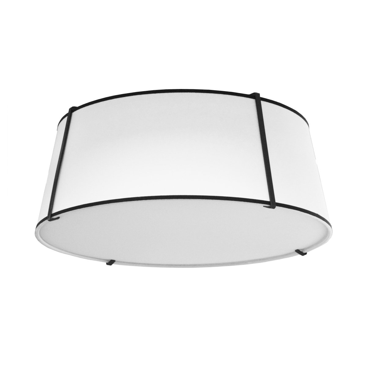 Plafonnier Trapezoid - Noir Blanc 22" by Dainolite | Luminaires & cie