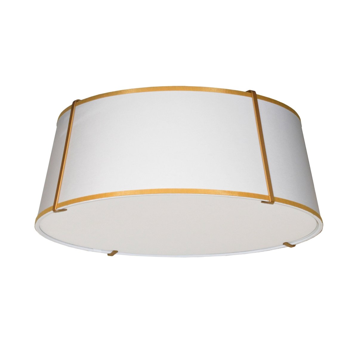 Plafonnier Trapezoid - Or Blanc 22" by Dainolite | Luminaires & cie
