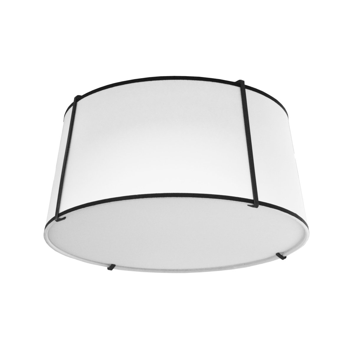 Plafonnier Trapezoid - Noir Blanc 16" by Dainolite | Luminaires & cie