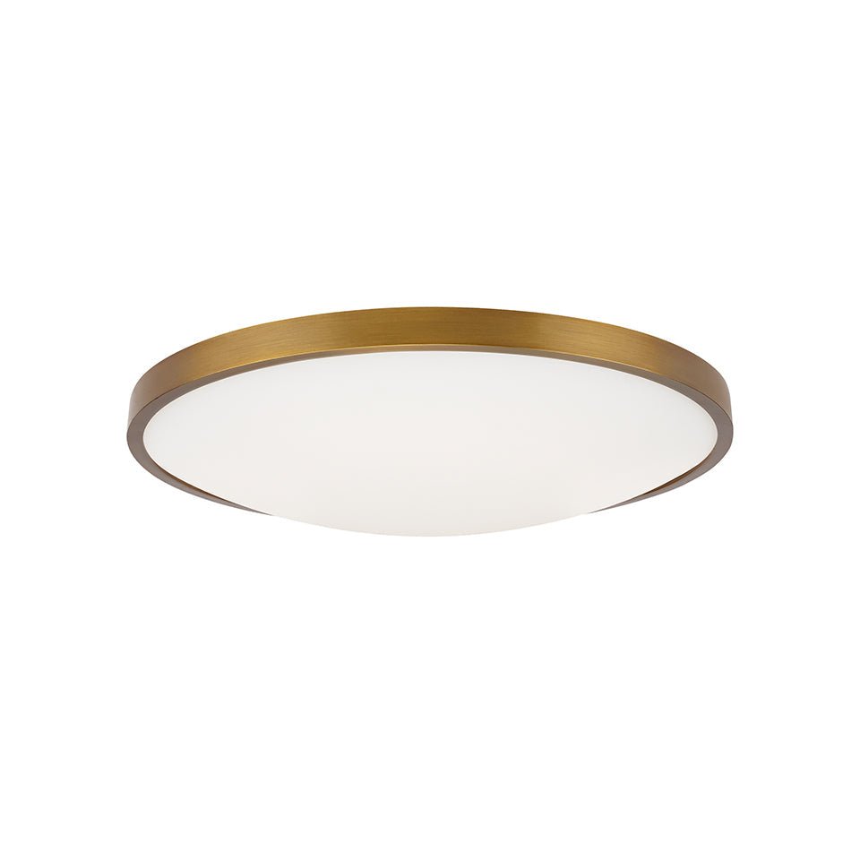 Plafonnier Vance - Laiton vieilli 13" 2700K (Blanc chaud) by Tech Lighting | Luminaires & cie