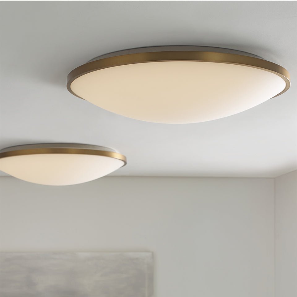 Plafonnier Vance - Laiton vieilli 13" 2700K (Blanc chaud) by Tech Lighting | Luminaires & cie