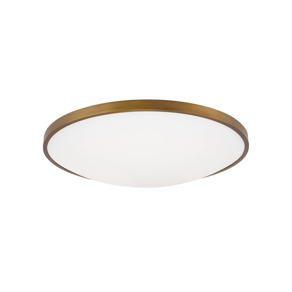 Plafonnier Vance - Nickel satiné 13" 3000K (Blanc doux) by Tech Lighting | Luminaires & cie