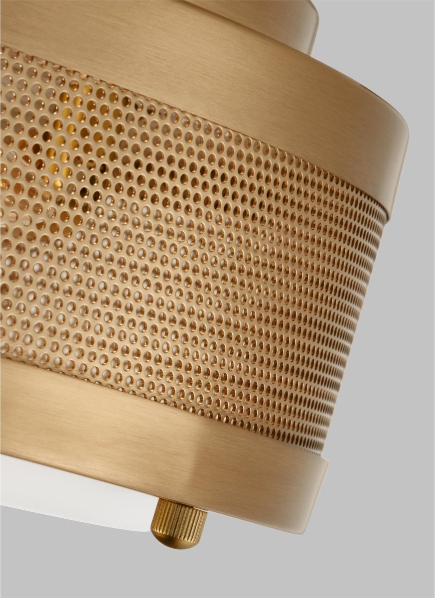 Plafonnier Vander - Laiton satiné Ampoules non - incluses by Visual Comfort Studio | Luminaires & cie