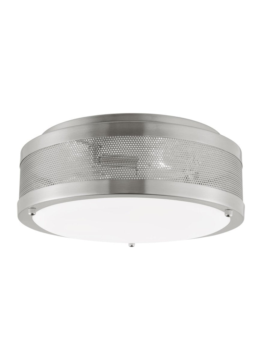 Plafonnier Vander - Nickel brossé Ampoules non - incluses by Visual Comfort Studio | Luminaires & cie