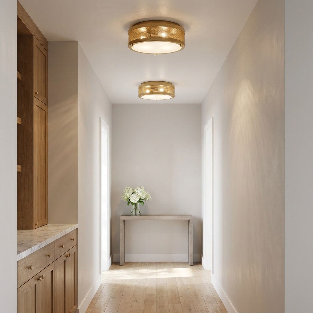 Plafonnier Vander - Nickel brossé by Visual Comfort Studio | Luminaires & cie