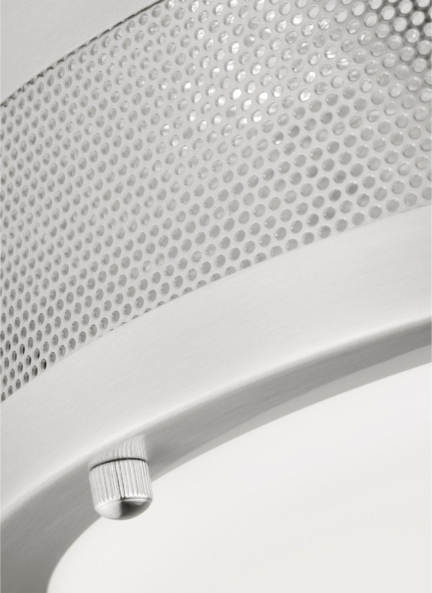 Plafonnier Vander - Nickel brossé Ampoules DEL incluses by Visual Comfort Studio | Luminaires & cie