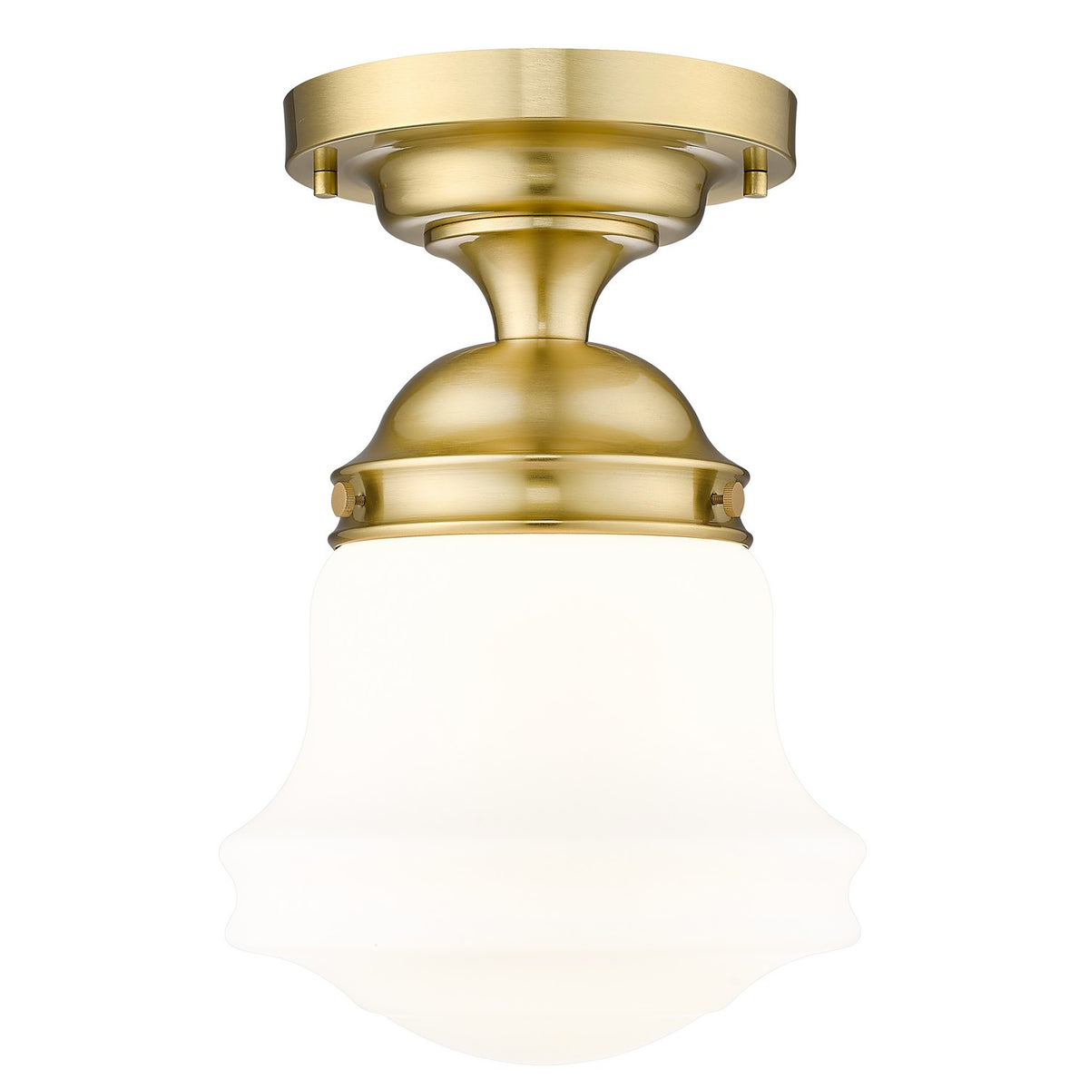 Semi-plafonnier Vaughn Or luxe, Opale mate, 10 1/2" – Z-Lite