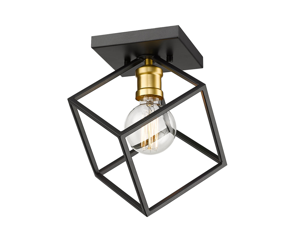 Plafonnier Vertical Bronze + Laiton vieilli – Z-Lite