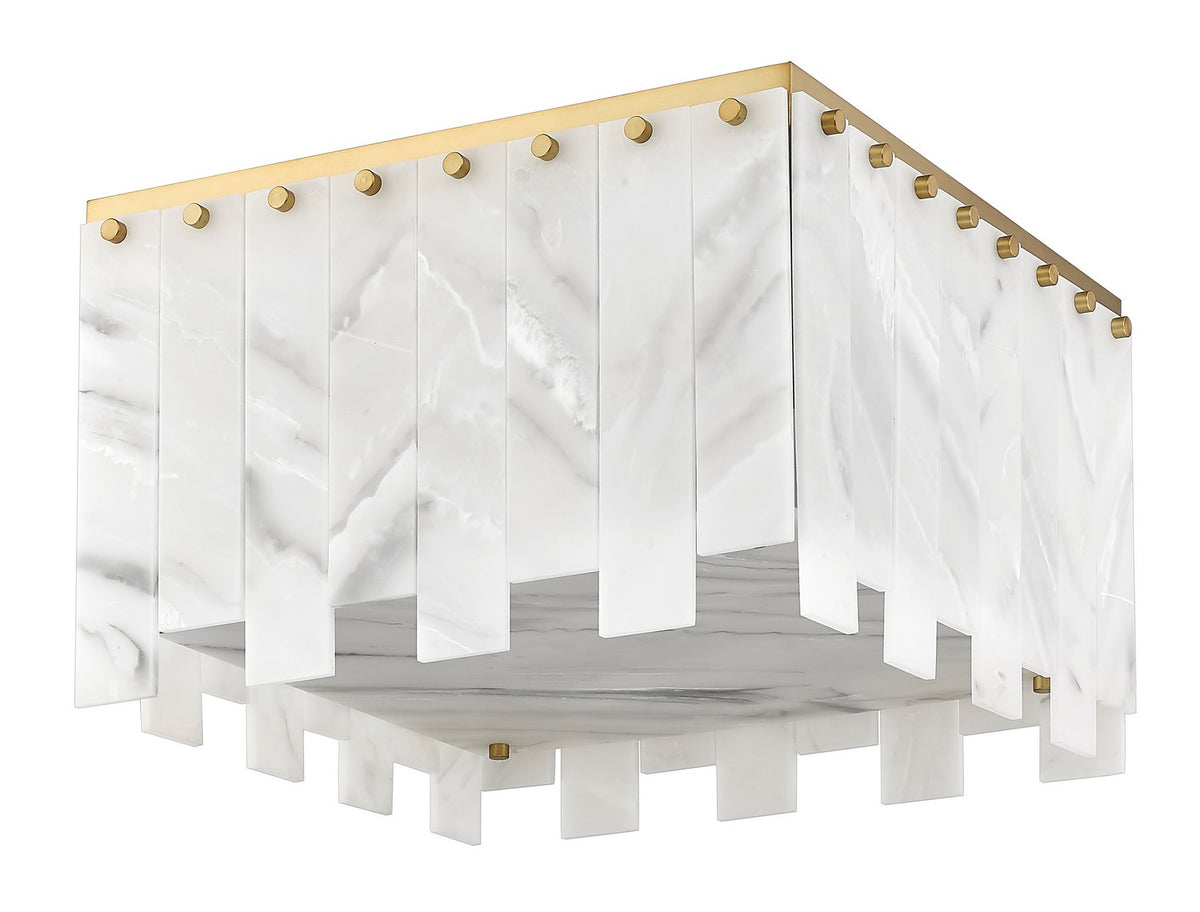 Plafonnier Viviana Laiton frotté, 17 1/2" – vue 4