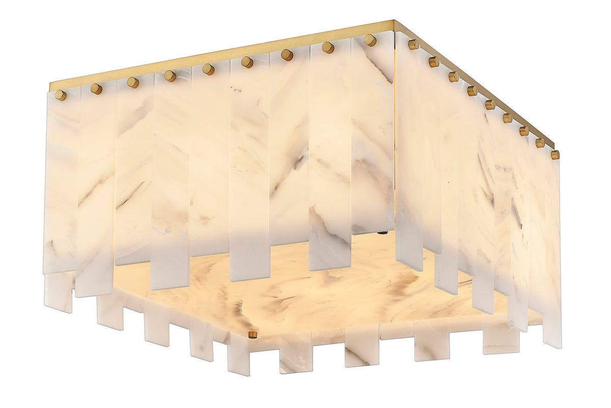 Plafonnier Viviana Laiton frotté, 19 1/2" – vue 2