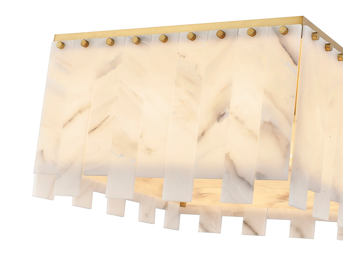 Plafonnier Viviana Laiton frotté, 19 1/2" – vue 5