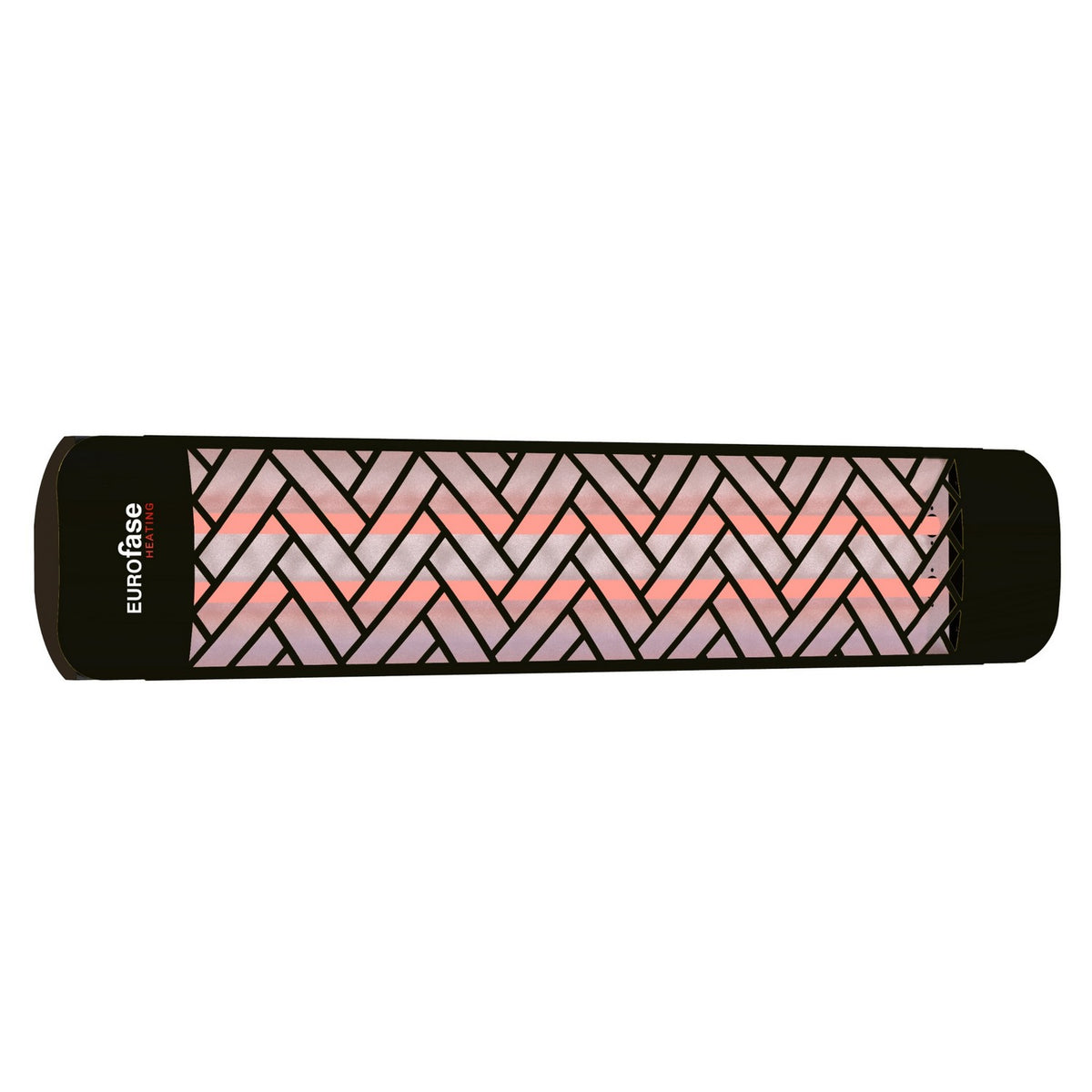 Plaque décorative pour chaufferette Décor Plate Chevron, Noir, 41 1/2" – Eurofase