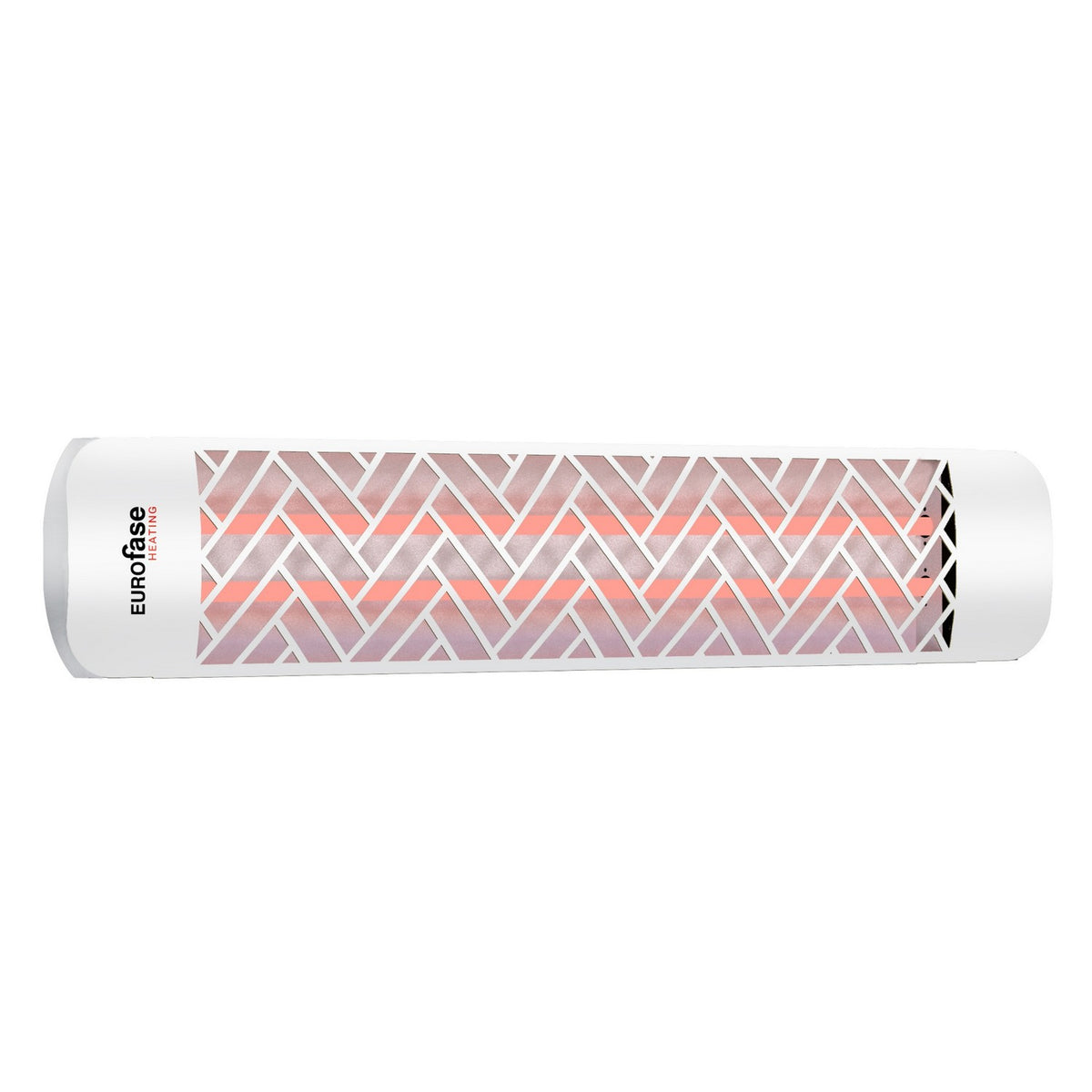 Plaque décorative pour chaufferette Décor Plate Chevron, Blanc, 41 1/2" – Eurofase