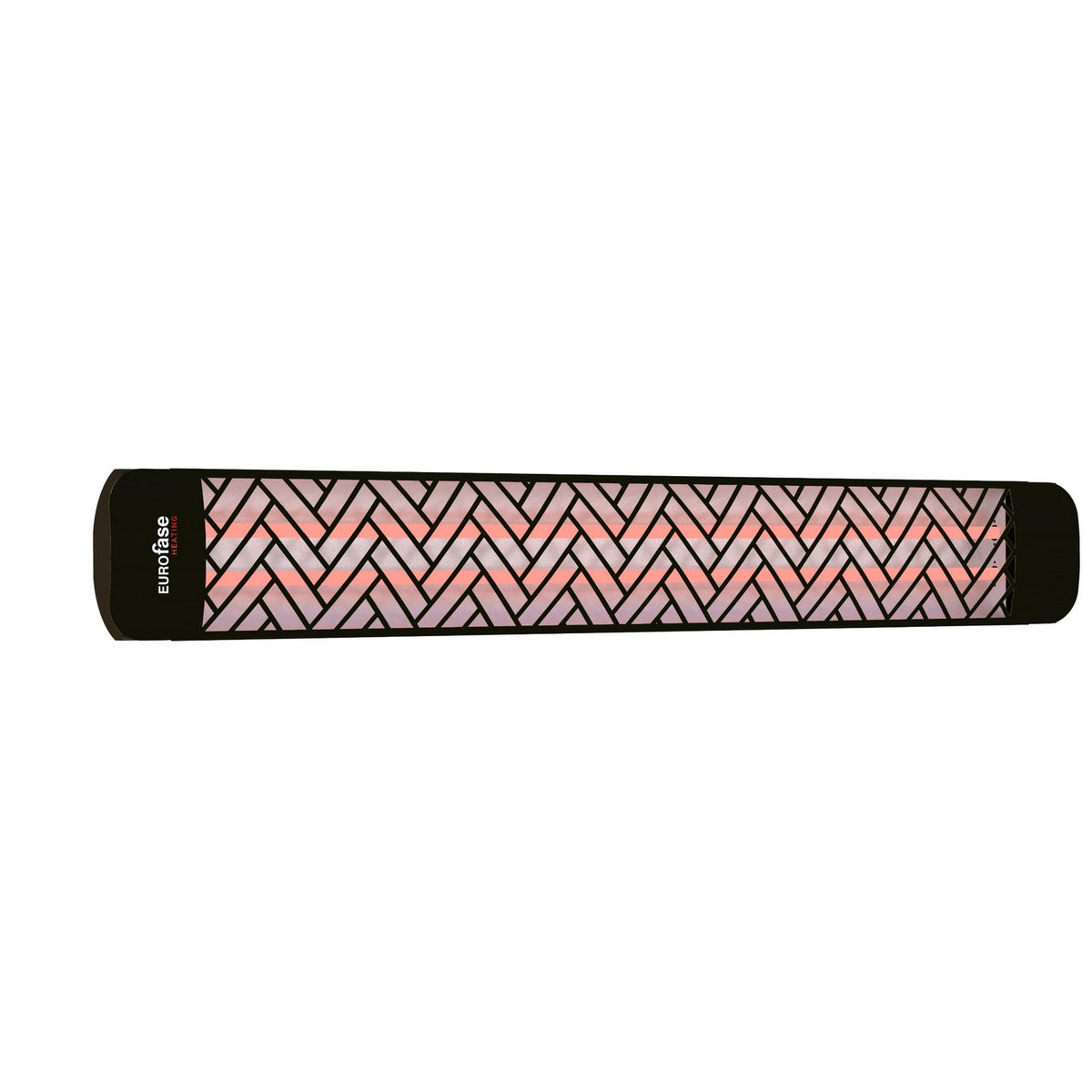 Plaque décorative pour chaufferette Décor Plate Chevron, Noir, 63.4" – Eurofase