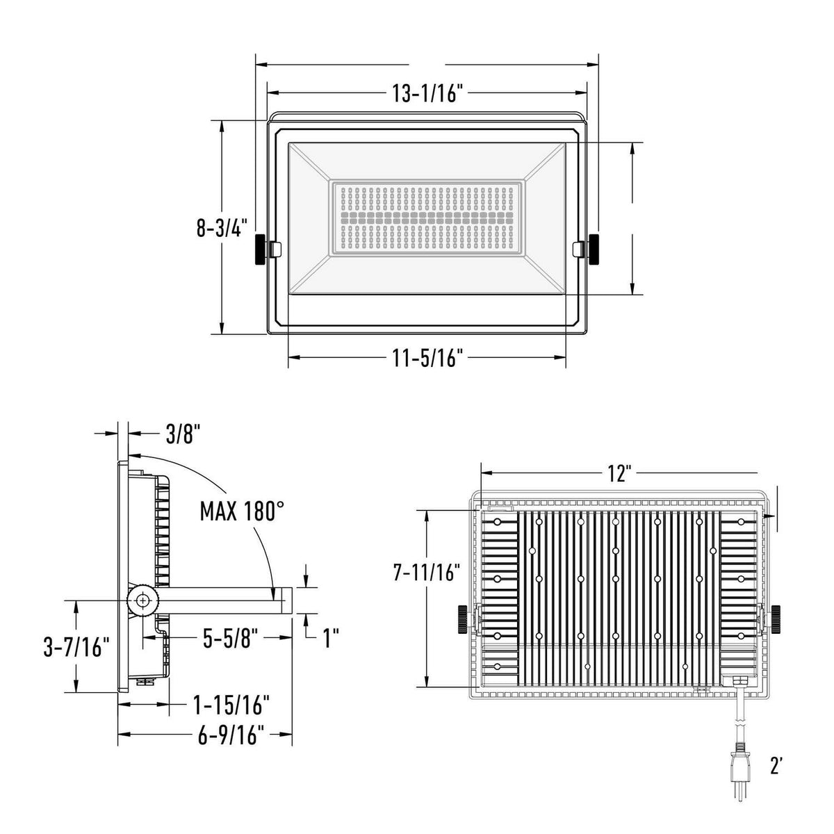 Projecteur extérieur Horizon – vue 2