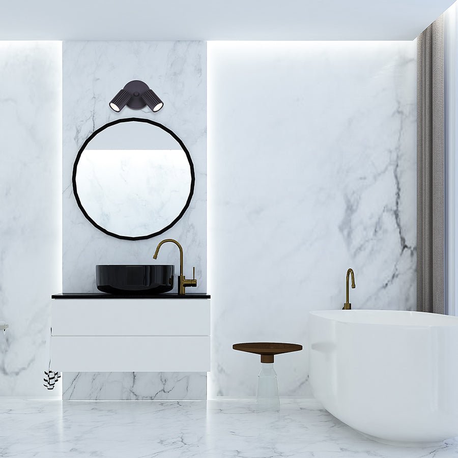 Projecteur Rexton - Blanc 9.85" by Canarm | Luminaires & cie