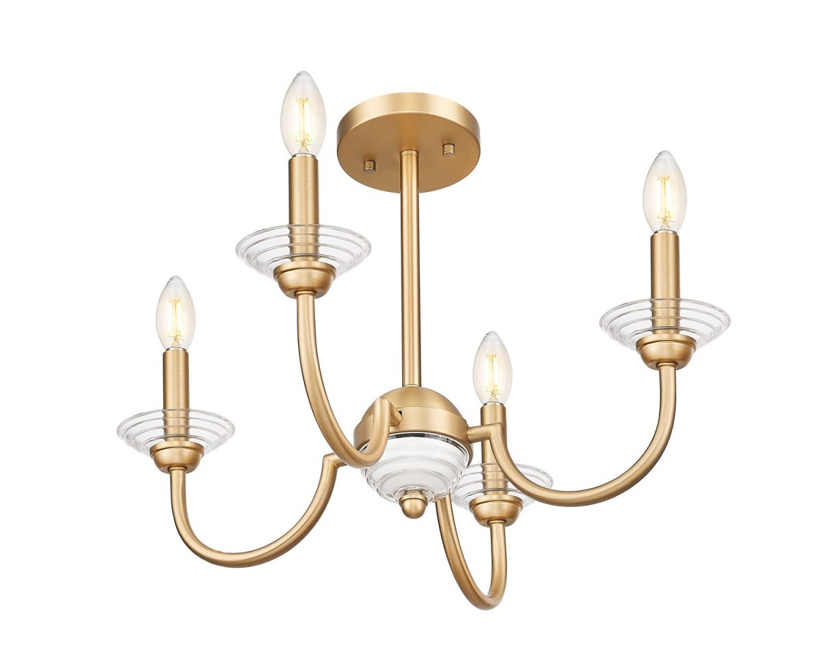 Semi-plafonnier Allistair - Or moderne by Z-Lite | Luminaires & cie