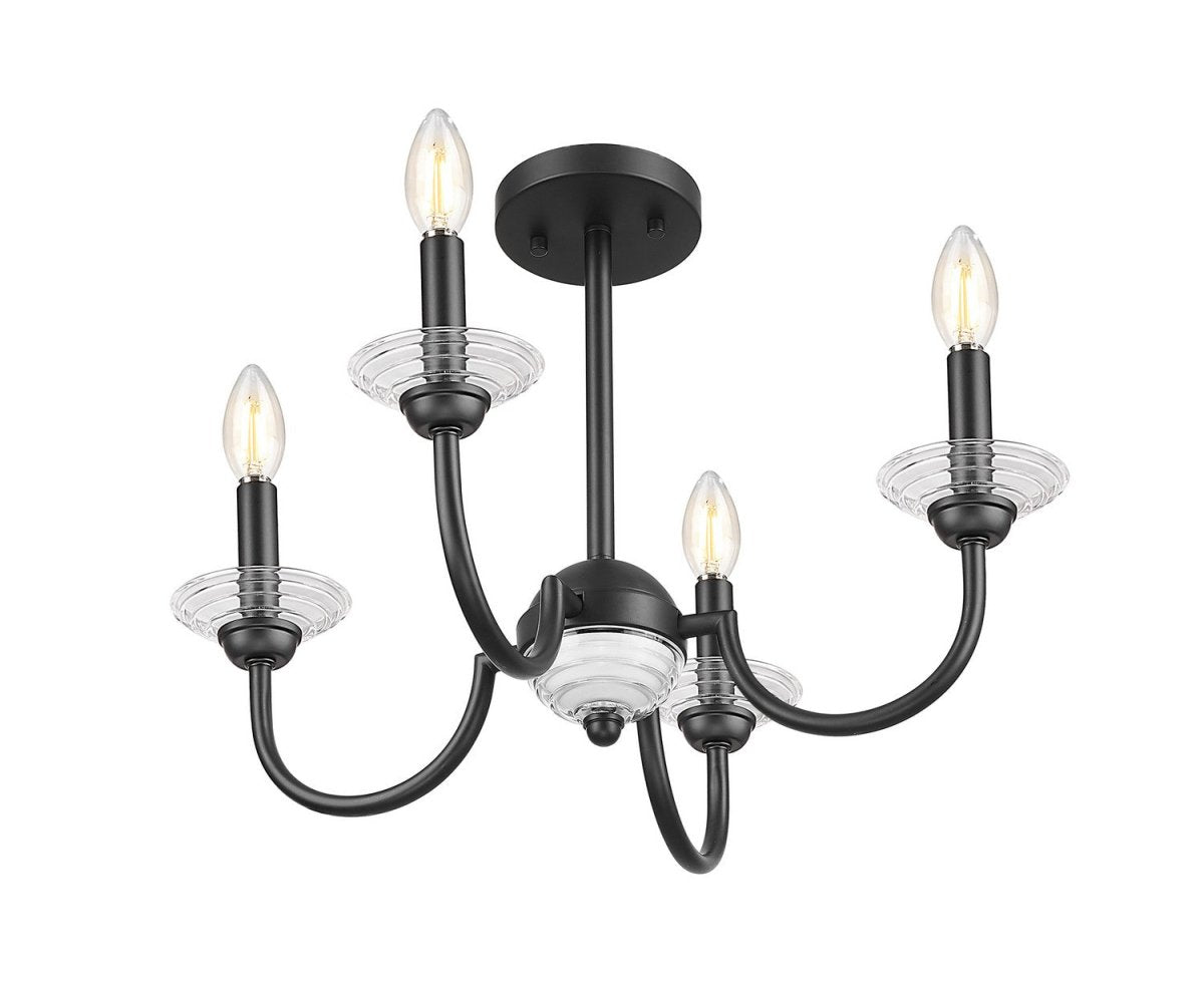 Semi-plafonnier Allistair - Or moderne by Z-Lite | Luminaires & cie