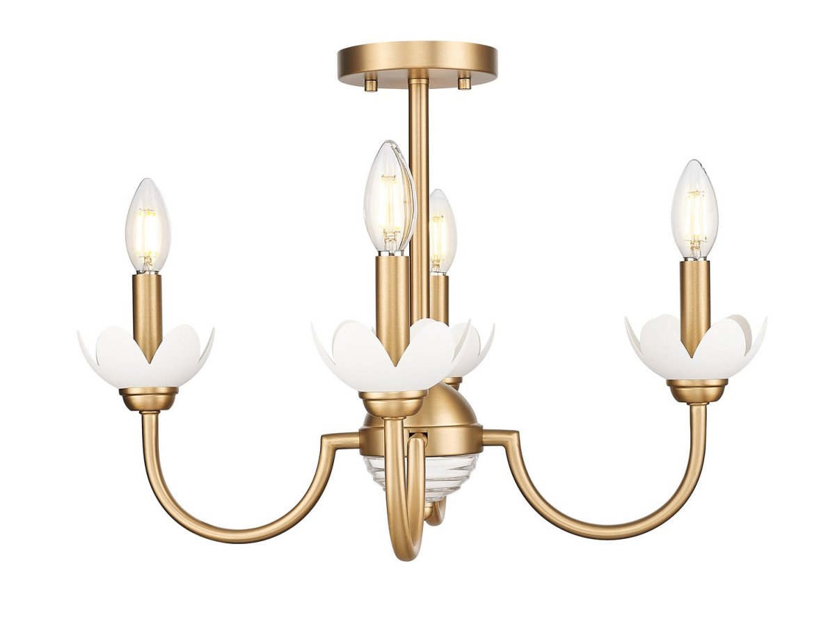Semi-plafonnier Allistair - Or moderne by Z-Lite | Luminaires & cie