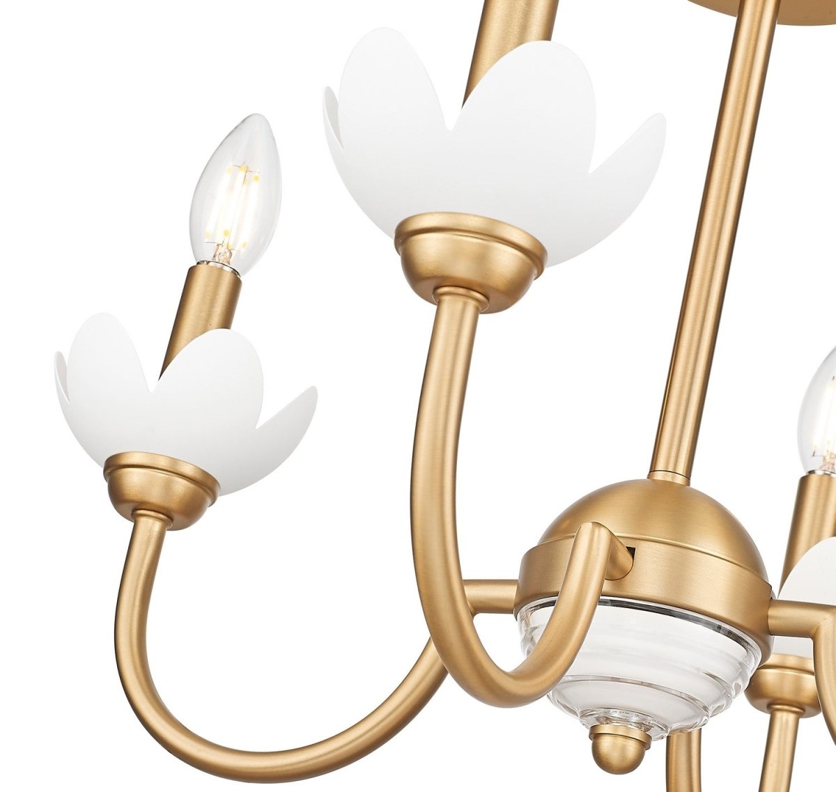 Semi-plafonnier Allistair - Or moderne by Z-Lite | Luminaires & cie