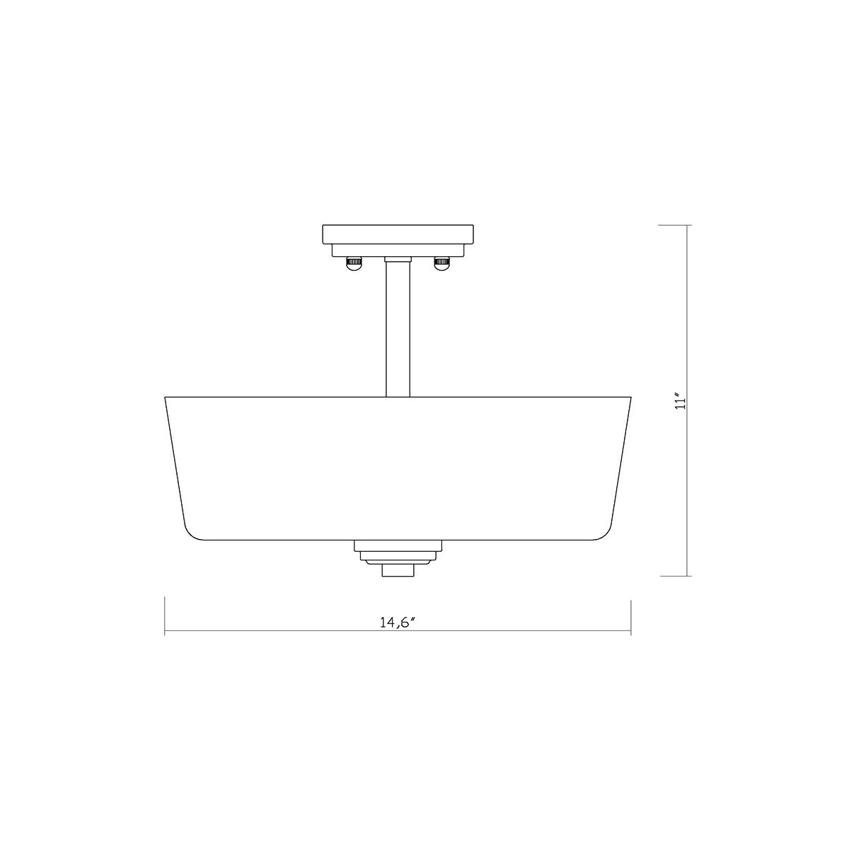 Semi-plafonnier Arlington