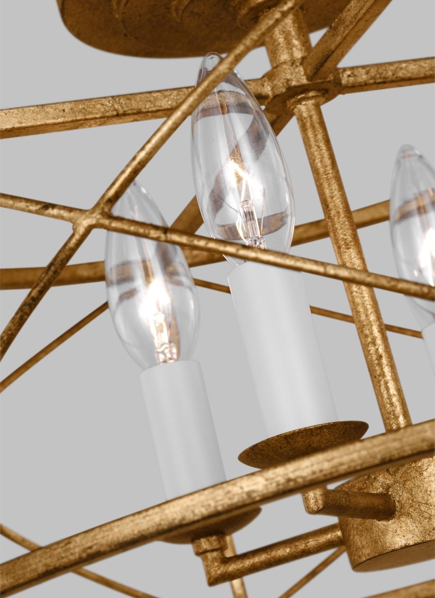 Semi-plafonnier Beatrix - Fer vieilli by Visual Comfort Studio | Luminaires & cie