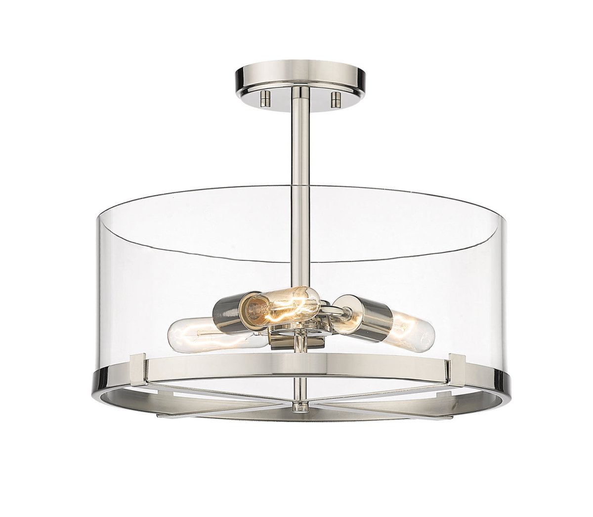 Semi-plafonnier Callista - Nickel poli by Z-Lite | Luminaires & cie