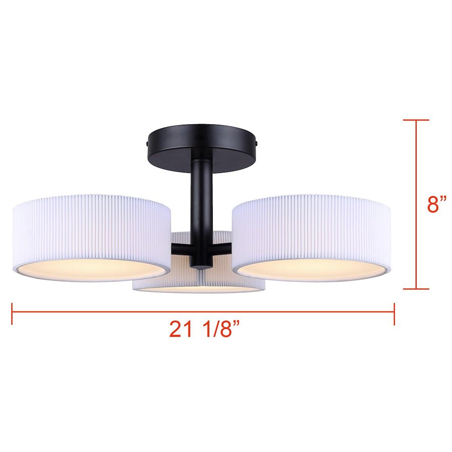 Semi - plafonnier Carmynn - by Canarm | Luminaires & cie