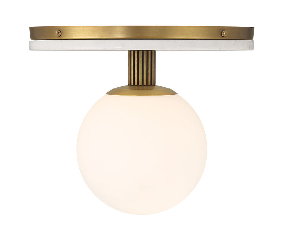 Semi-plafonnier Carnagie Laiton antique, 12" – vue 2