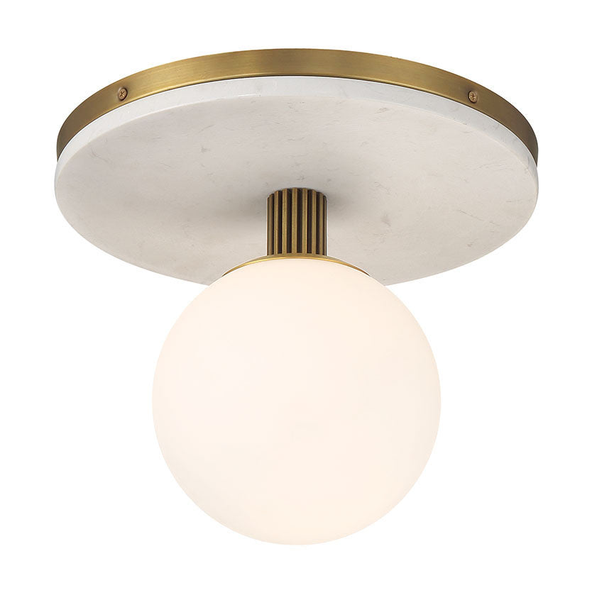 Semi-plafonnier Carnagie Laiton antique, 12" – vue 4