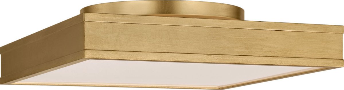 Semi-plafonnier carré Dupont - Nickel poli 12" by Visual Comfort Studio | Luminaires & cie