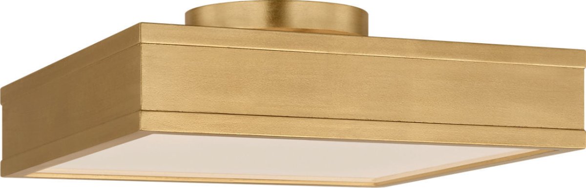 Semi-plafonnier carré Dupont - Nickel poli 12" by Visual Comfort Studio | Luminaires & cie