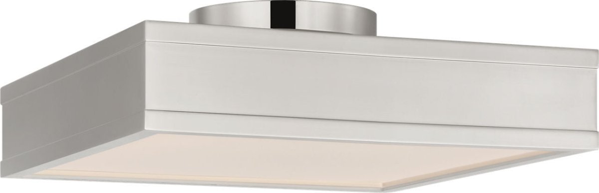 Semi-plafonnier carré Dupont - Nickel poli 12" by Visual Comfort Studio | Luminaires & cie