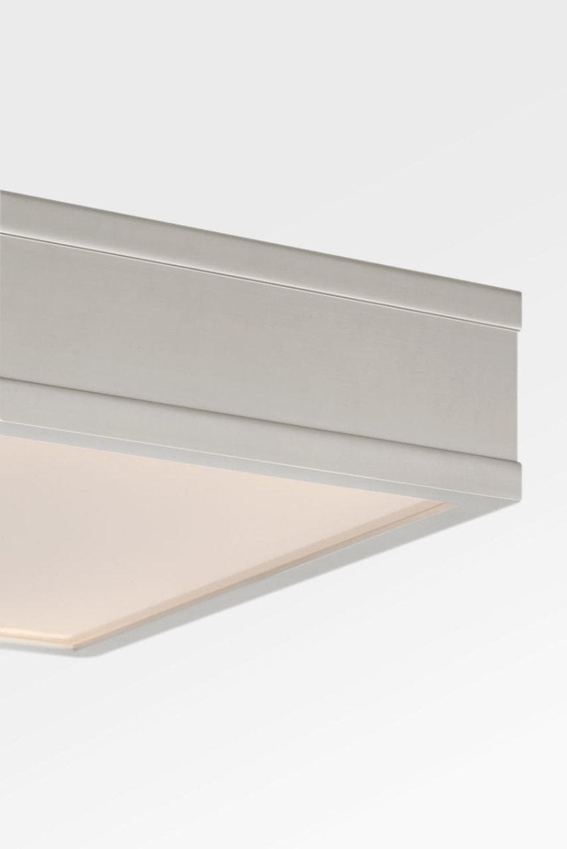 Semi-plafonnier carré Dupont - Nickel poli 12" by Visual Comfort Studio | Luminaires & cie