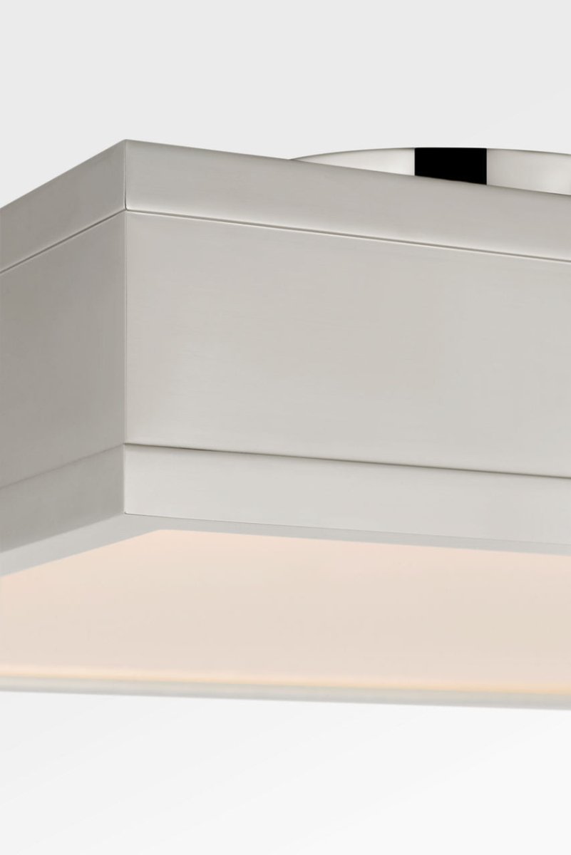 Semi-plafonnier carré Dupont - Nickel poli 12" by Visual Comfort Studio | Luminaires & cie