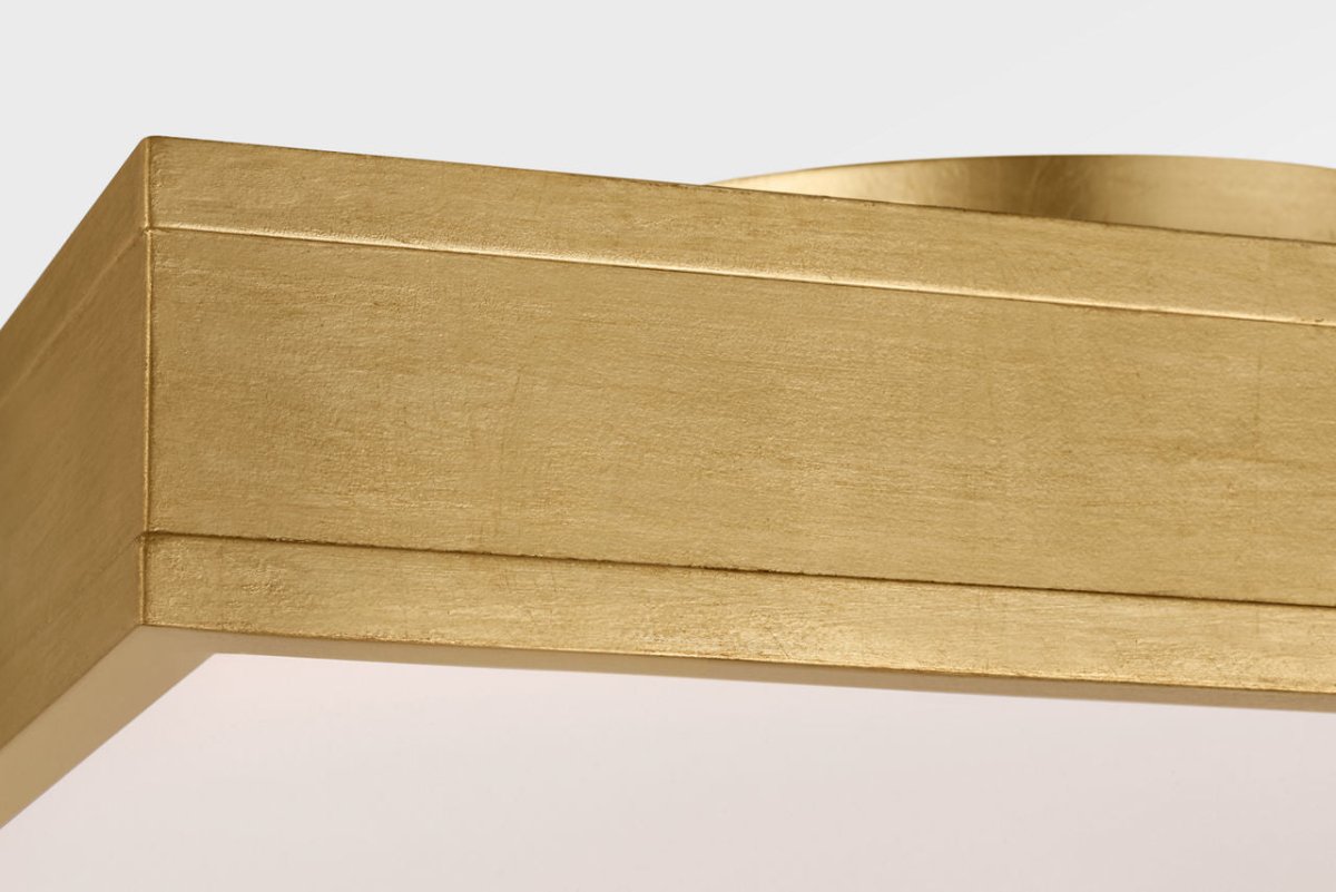 Semi-plafonnier carré Dupont - Nickel poli 12" by Visual Comfort Studio | Luminaires & cie