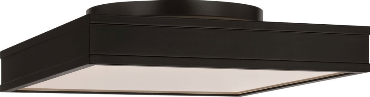 Semi-plafonnier carré Dupont - Nickel poli 12" by Visual Comfort Studio | Luminaires & cie