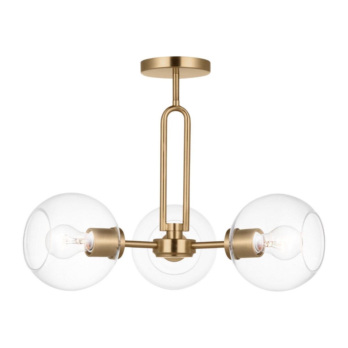 Semi-plafonnier Codyn - Laiton satiné by Visual Comfort Studio | Luminaires & cie