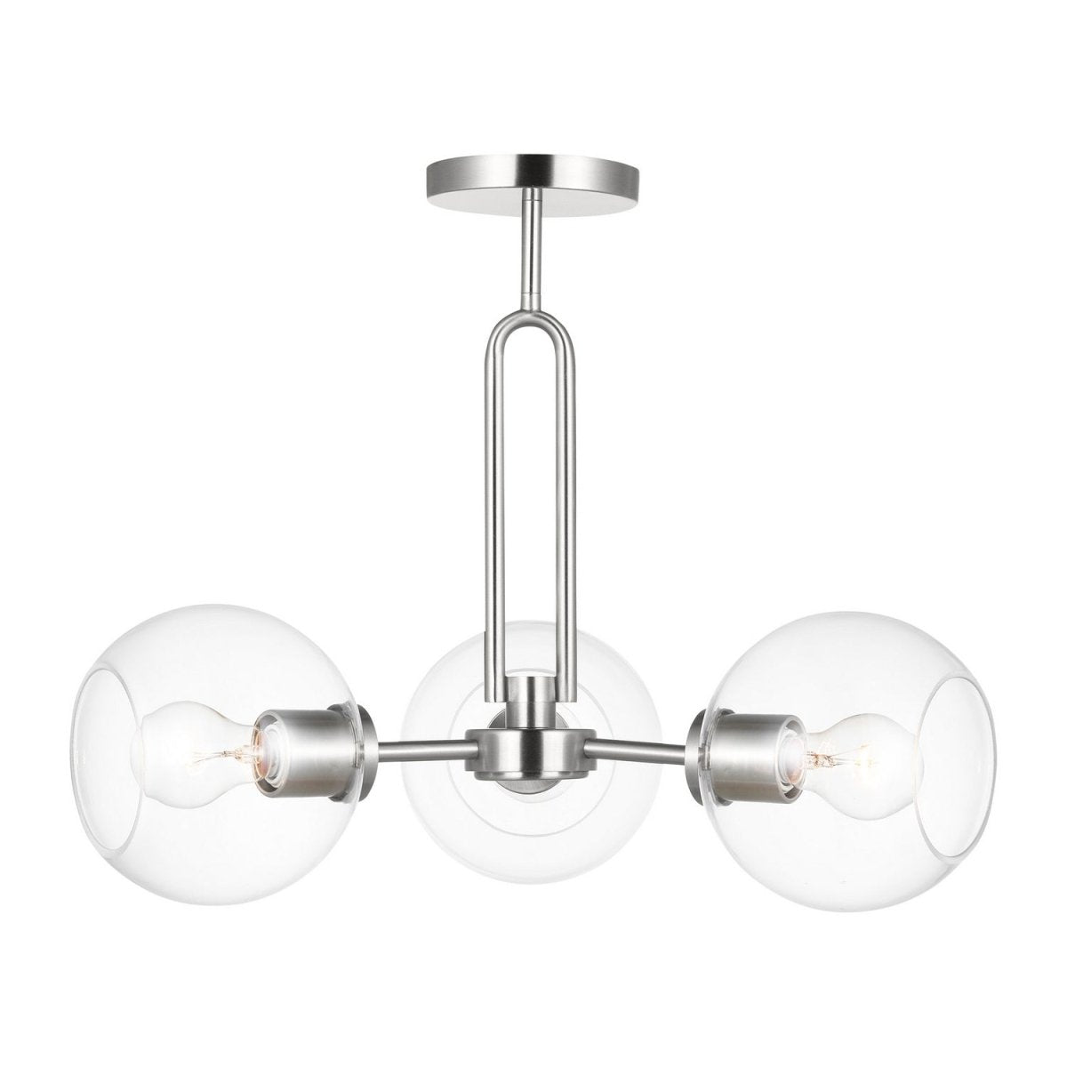 Semi-plafonnier Codyn - Nickel brossé by Visual Comfort Studio | Luminaires & cie