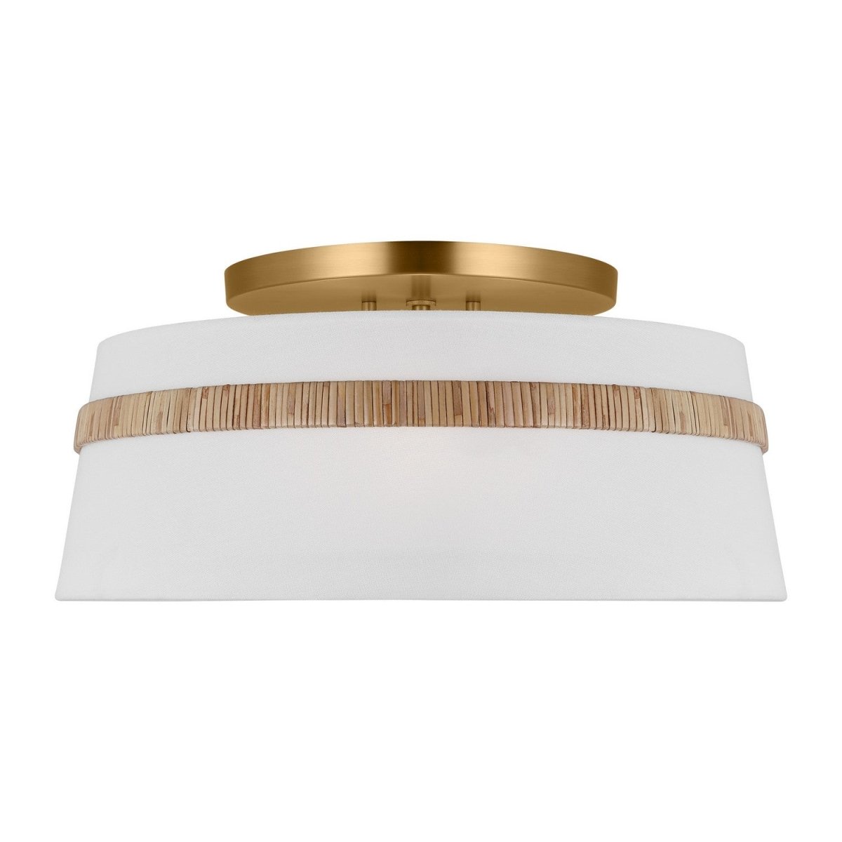 Semi-plafonnier Cordtlandt - Rotin 19" by Visual Comfort Studio | Luminaires & cie