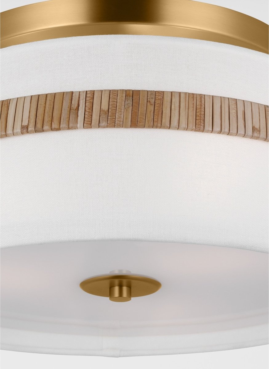 Semi-plafonnier Cordtlandt - Rotin 19" by Visual Comfort Studio | Luminaires & cie
